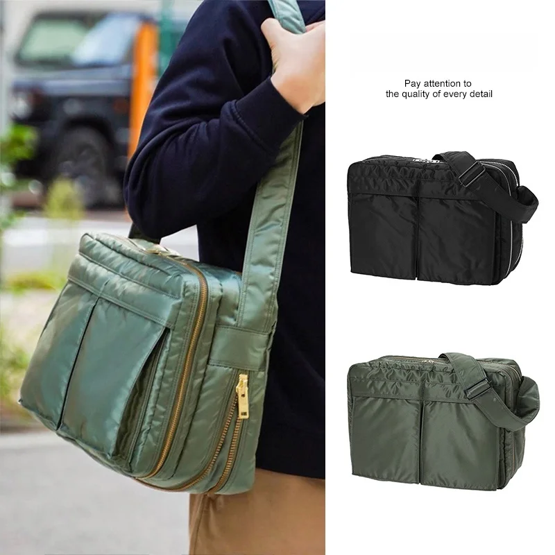 

Classic Japanese Sle Large Capaci Nylon Commuter Busin Single oulder Crossbody Bag Casual Mailman Cuter Bag