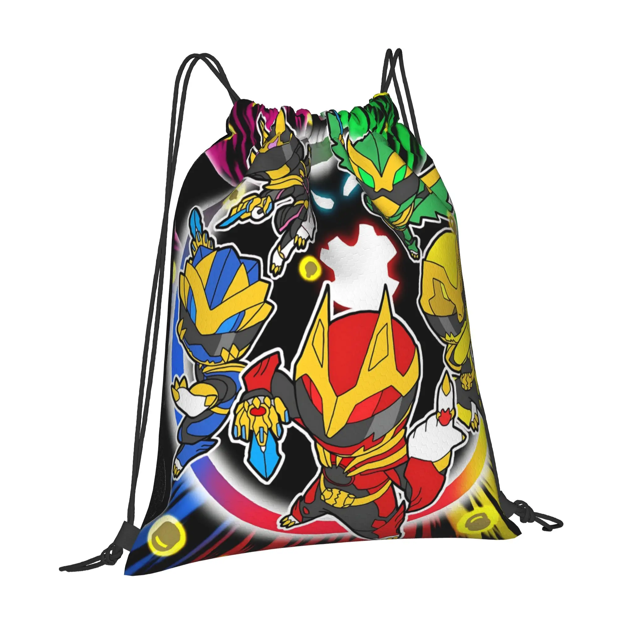 For travel Pouch Super Sentai best gift Kawaii Drawstring Bags Shopping Shoe Clothes Storage Multi-function Portable Rucksack