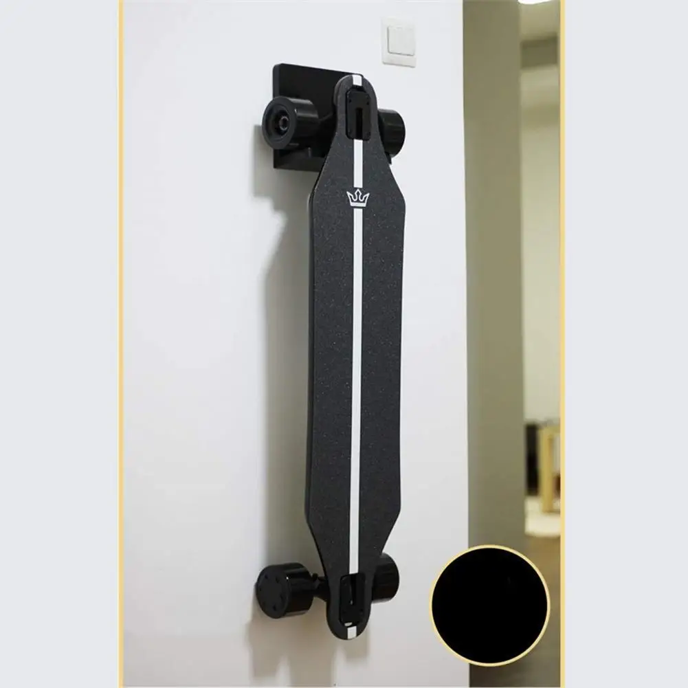20*10 سنتيمتر حامل لوح التزلج الحائط عرض أسود عالية الاستقرار الصلبة معلقة Longboard رف تخزين حامل الاكريليك للمنزل