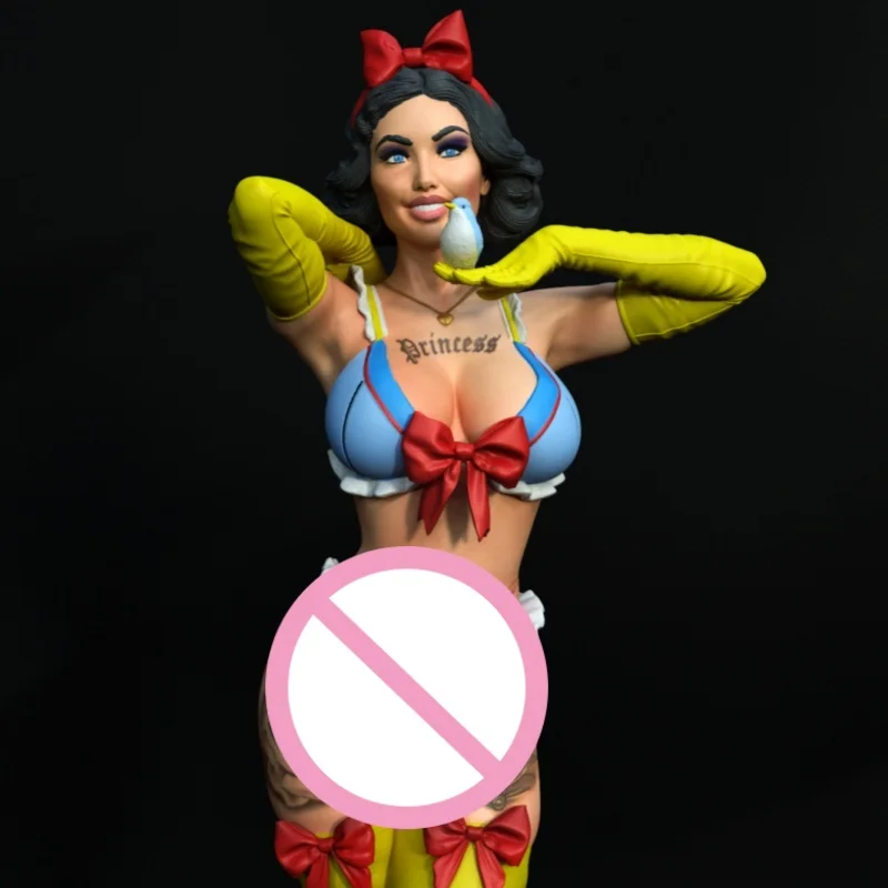 1/24 مقياس 75 مللي متر لطيف الأميرة الراتنج نموذج لجسم عدة ألعاب غير مصبوغة المفككة