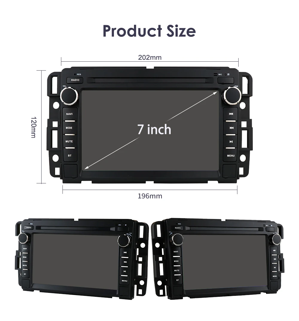 AI Carplay Android Auto Car Radio For Chevrolet Silverado GMC Sierra Impala Traverse Avalanche Express Yukon Acadia Savana 7862