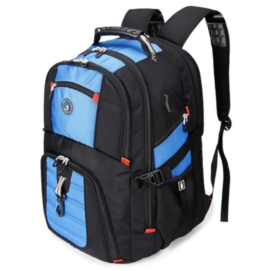 

Extra Large 50L Travel Laptop Backpack with combination lock College High School Backpack Airline Approved Business Work Bag Fi