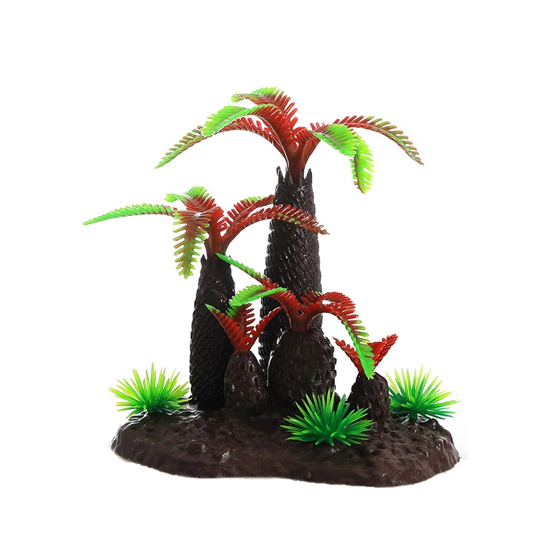 Mini Beach Ocean Coconut Tree Miniature Model Micro Landscape Architecture Sand Table Props Fish Tank Landscape Decoration