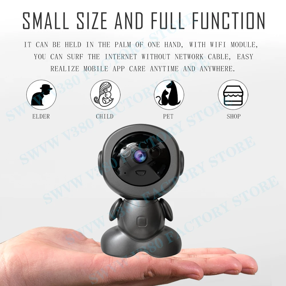 5MP Wifi Surveillance Robot Camera PTZ Security Baby Monitor Two Way Audio Color Night Vision Home IP Cameras AI Smart Tracking