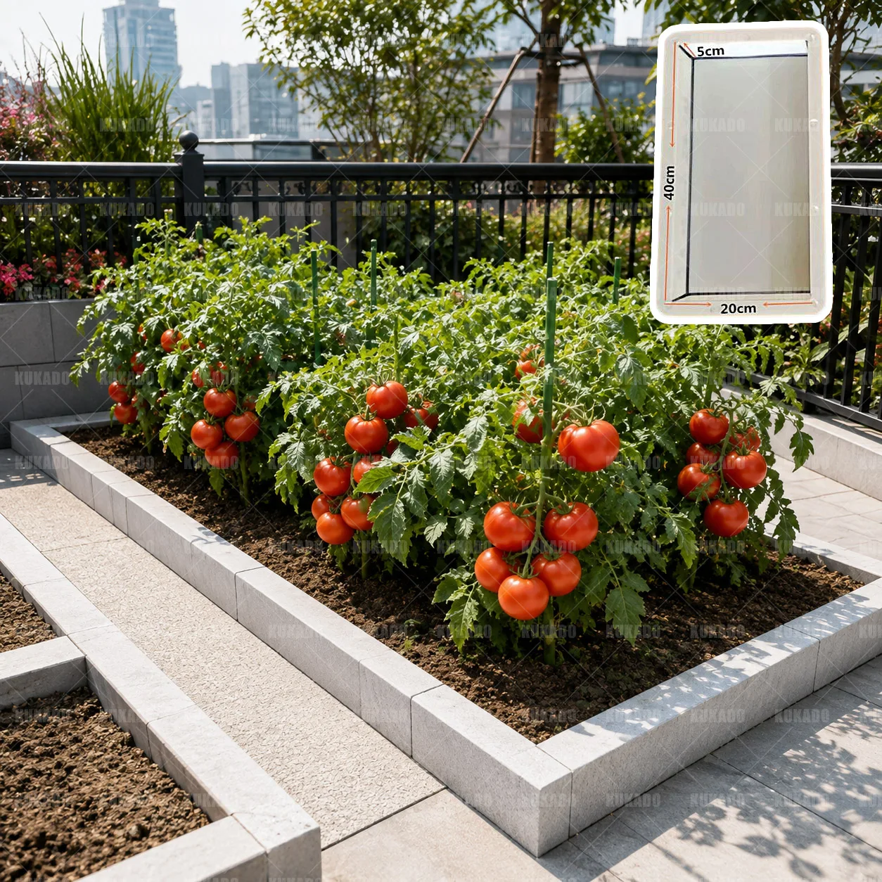 Flat Stone Cement Mold for Flower Beds Vegetable Gardens Villas Square Side Roadside Stone Grinding Suitable Molds