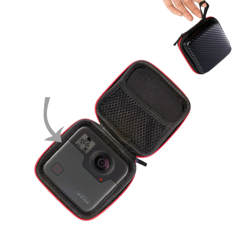 For Gopro Max Accessories Portable Case Small Bag Mini EVA Waterproof House For Go pro Hero 10 11 Xiaomi Yi 4k 360 SJCAM Camera