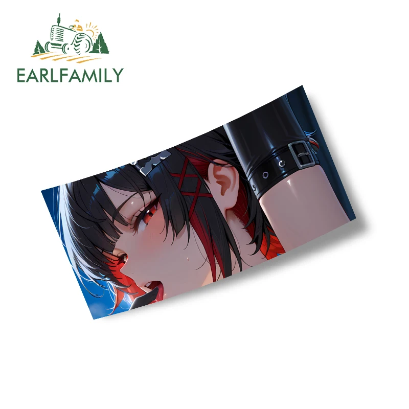

EARLFAMILY NSFW Ellen Joe Zenless Zone Zero Car Stickers Long Strip Design Computer Case Decals Vinyl Car Accesorios Para Auto