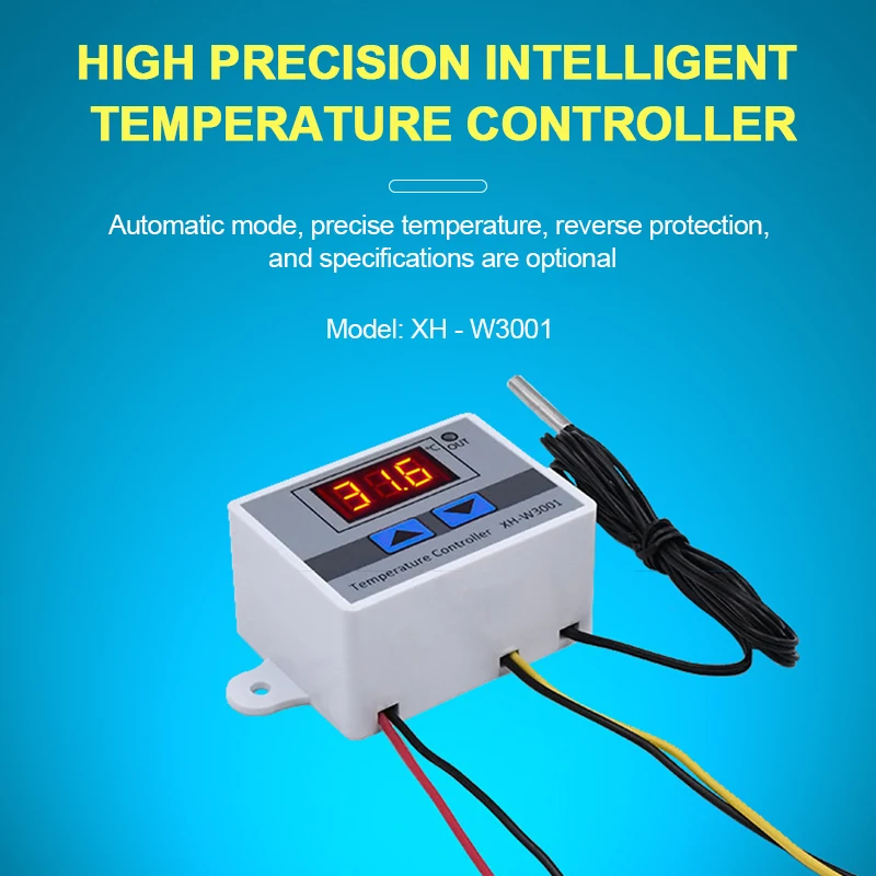 W300 الرقمية متحكم في درجة الحرارة الحواسيب الصغيرة متحكم في درجة الحرارة التحكم في درجة الحرارة التبديل 110 فولت 220 فولت 12 فولت 24 فولت #6
