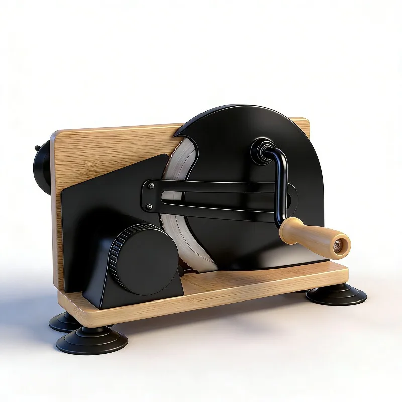 Commercial Hand Cranked Toast Slicer Foldable Bread Cutting Machine Stainless Steel Blade Household Baking Tool