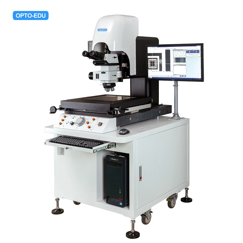 Nuevo Microscopio Metalúrgico OPTO-EDU A13.0921-21 BD DIC Trinocular con Iluminación LED, Enfoque Digital Z y Medición de Precisión 50x-1000