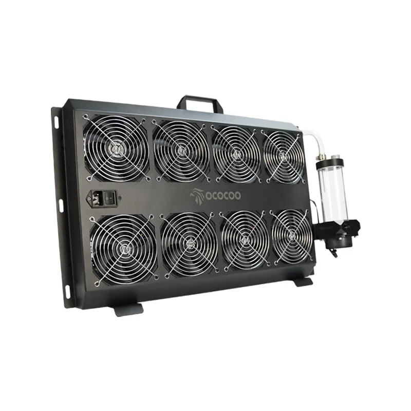 

External Water Cooling Radiator Pump Integrated 8-Fan Silent Server Cabinet Cooler