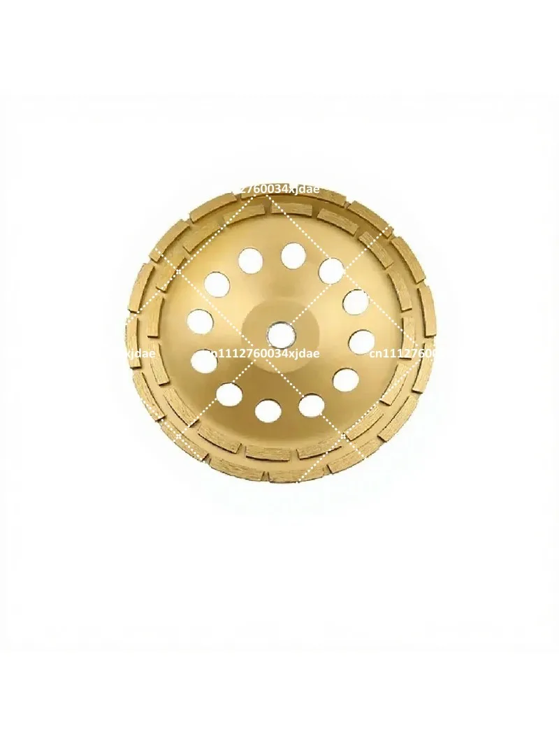 9 Inch Concrete Diamond Grinding Wheel Double Row Cup Disc for Marble Granite Sanding Tool 20/22.23mm Arbor