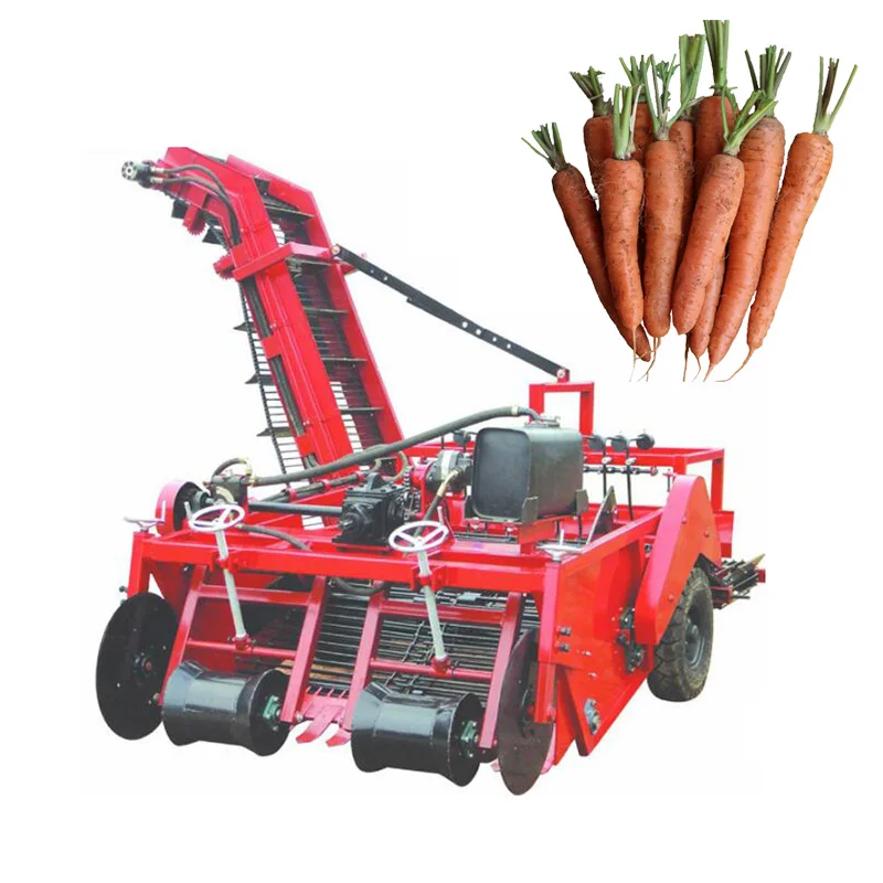 Farm Potato Combine Harvester Double Row PTO Tractor Matching Automatic Hydraulic Loading Root Crop Harvester