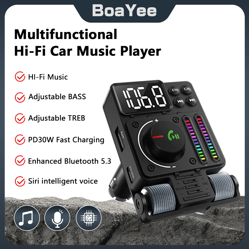 

Mp3 player car radios Bluetooth 5.3 Car Adapter FM Bluetooth Receiver Wireless FM bluetooth voiture para coche auto Player LED