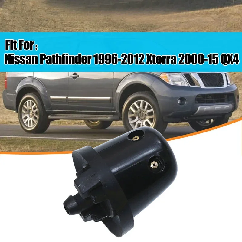 Car Rear Windshield Wiper Washer Nozzle Jet Black Plastic Car Accessories for Nissan Pathfinder 1996-2012 Xterra 2000-2015 QX4