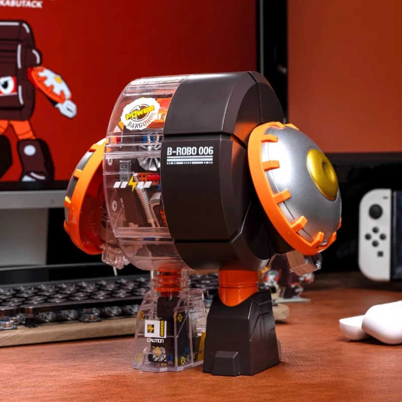 빌딩 블록 B-ROBO KABUTACK 볼 드래곤 조립 이동식 로봇 모델 장식품 교육용 장난감 메카 컬렉션 선물