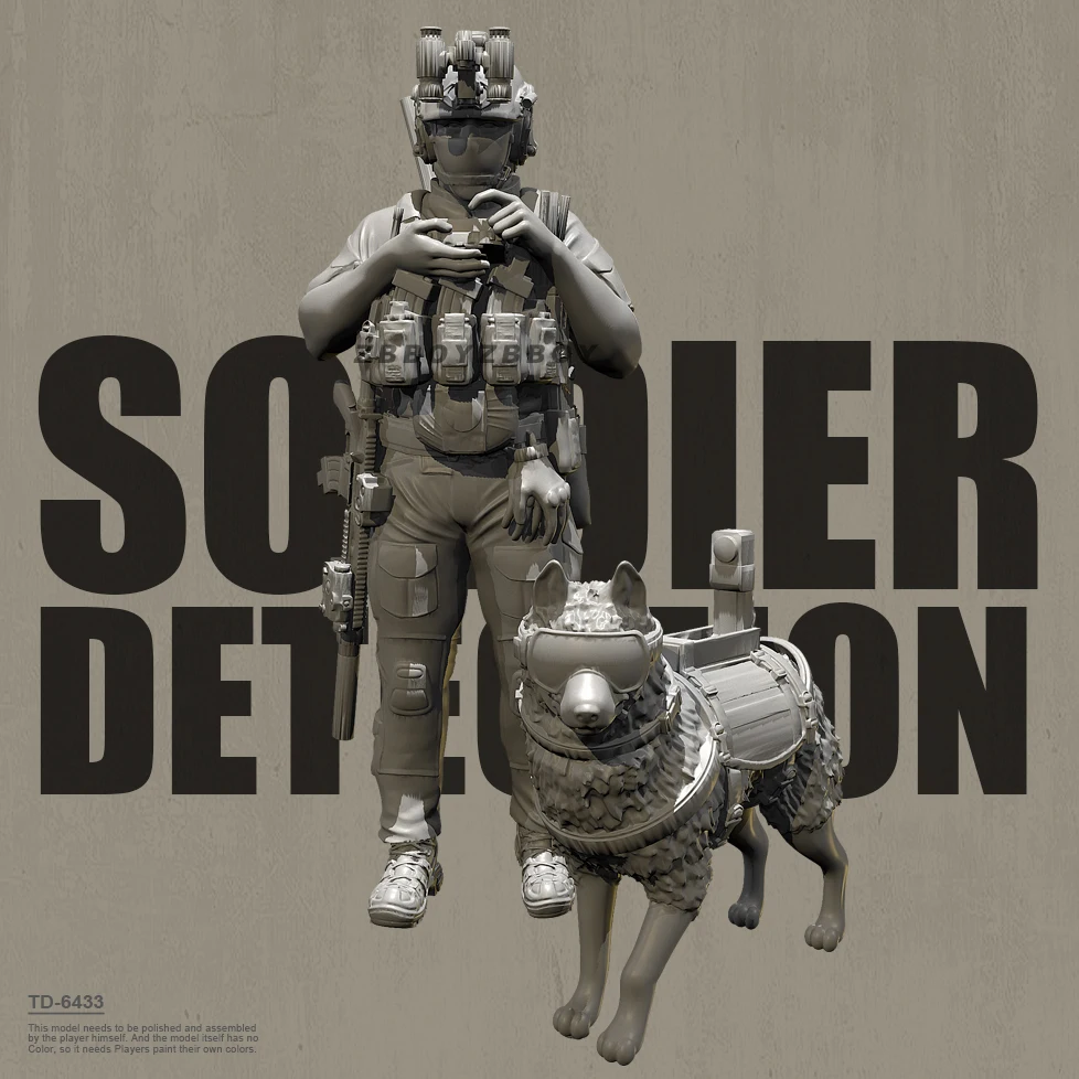 The height of man 38mm 50mm Resin Soldier model kits figure colorless and self-assembled (3D Printing ) TD-6433B/3D