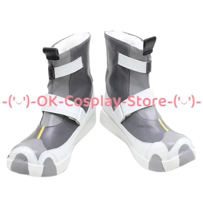 [Customized] Arknights Aurora Cosplay Shoes Anime Game Roleplay Costume Prop Halloween Carnival Holiday Party PU Leather Boots