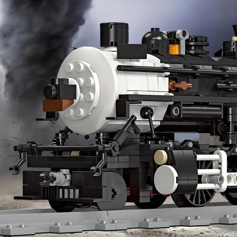 Track electric train city train model puzzle building block toy assemble and insert toy gift