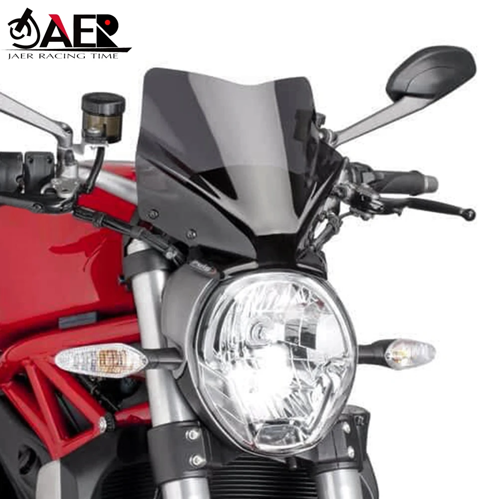 Motorcycle Windshield Windscreen for Ducati Monster 797 821 1200 1200S 1200R