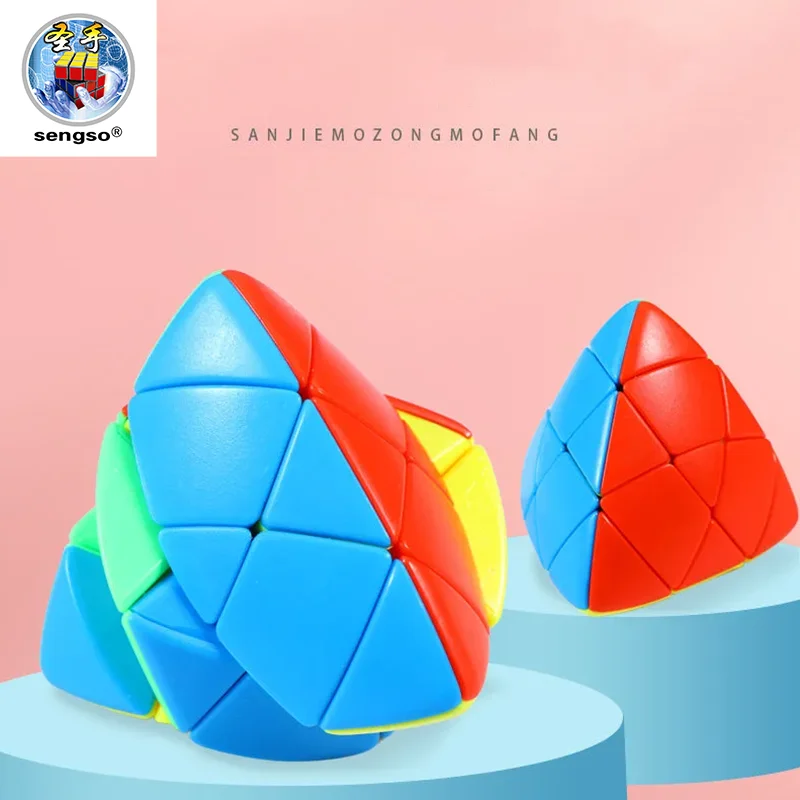 SENGSO cubo mágico Mastermorphix 2x2 3x3 4x4 serie Alien cubo mágico de forma especial rompecabezas profesional juguetes educativos para niños