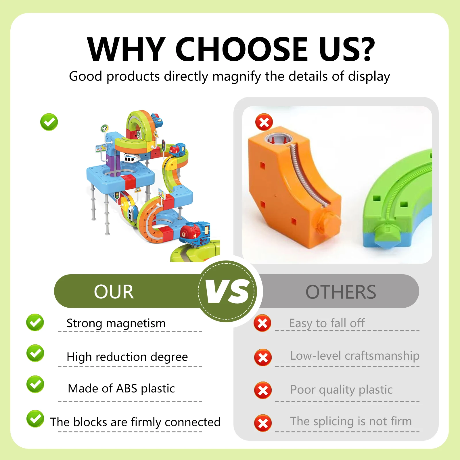 Zestaw kolejowy Track Fusion - 35 elementów, magnetyczna torba na kółkach 3D Infinity z klockami STEM do składania, magiczna elastyczna torba wyścigowa dla dzieci A