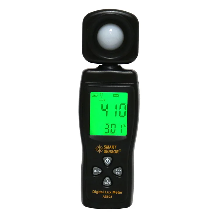 Digital Iluminador de Alta Precisão, Iluminação Medidor, Alto Brilho Tester, AS803