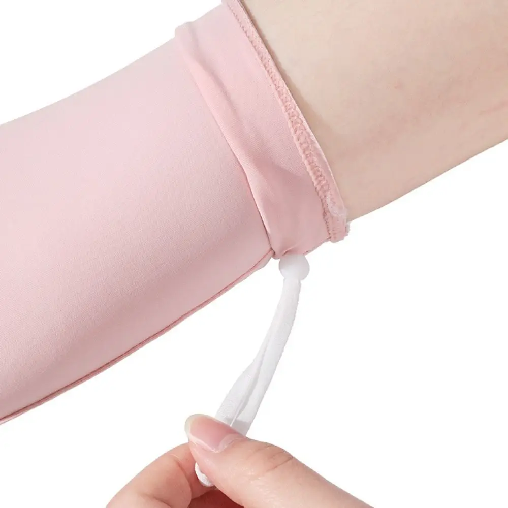 Ice Fabric Arm Sleeves New Elastic Breathable Hand Cover Flip Design Anti-UV Sunscreen Sleeves Cycling Running
