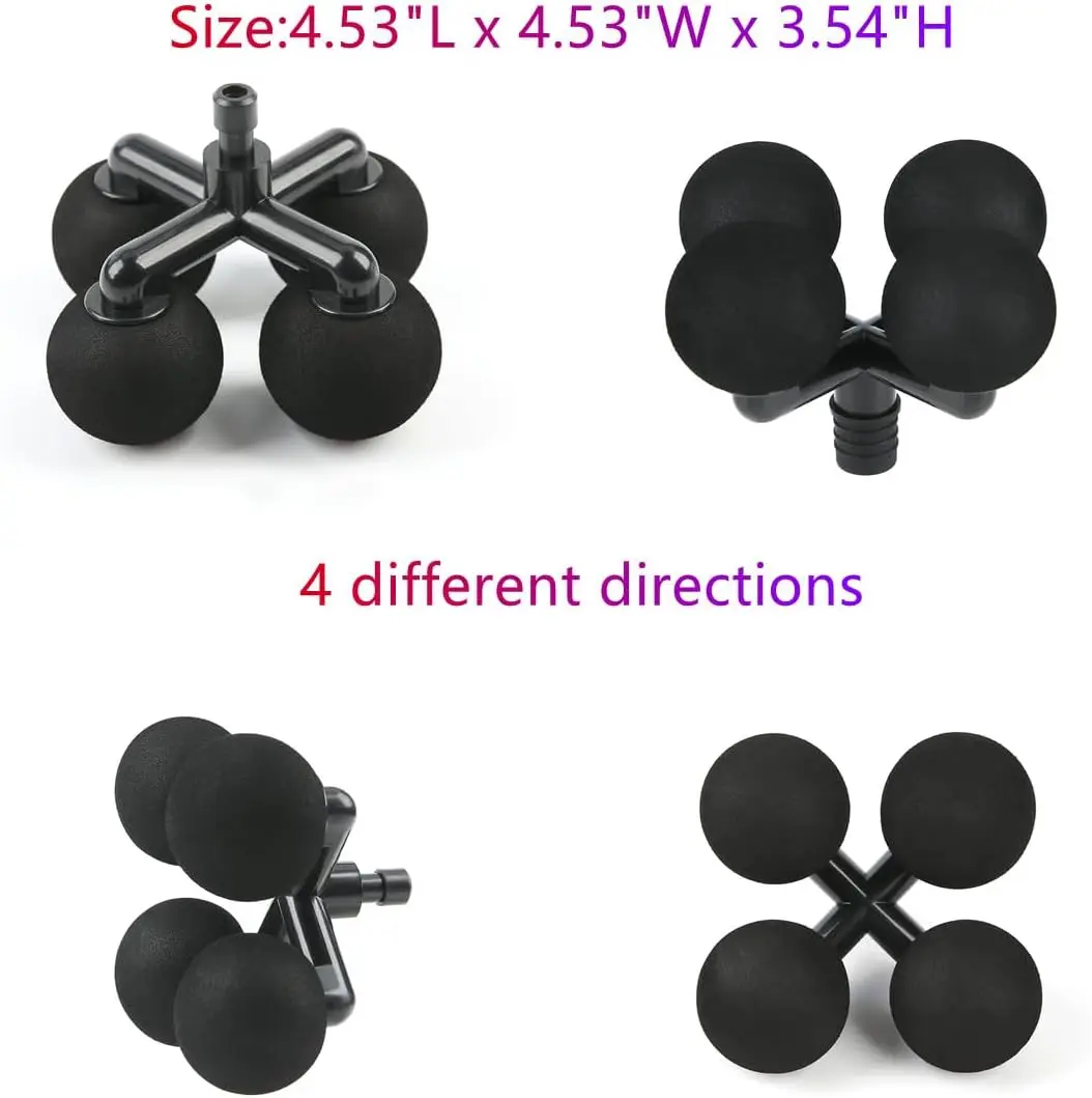 Massage Gun Head Four Heads Ball For Massage Gun Accessoires Fascial gun massage headBack Massagerrelieve lumbar body parts