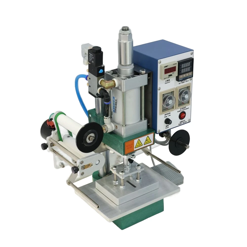 W-Y11 Machine de bronzage Machine d'estampage à chaud Machine de gaufrage pneumatique feuille d'estampage à chaud papier doré feuille HS pour cuir PVC