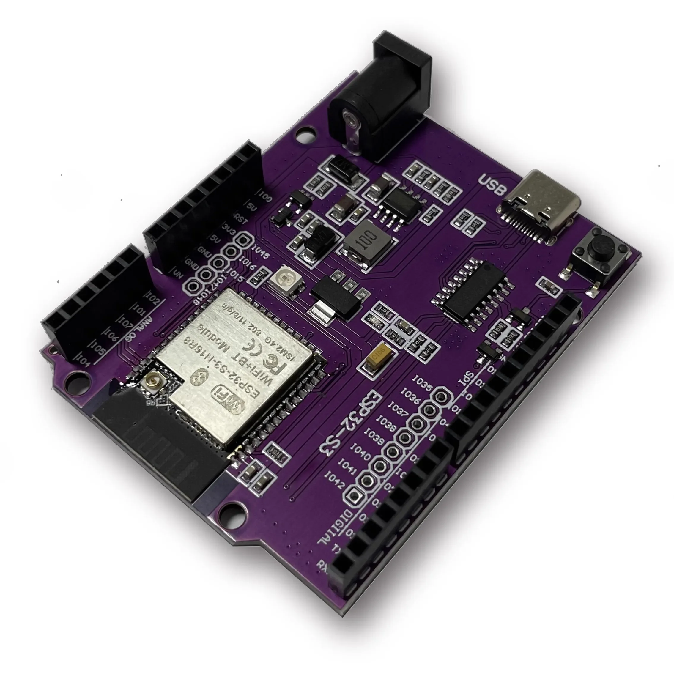 ESP32-S3 para placa de desenvolvimento UNO módulo integrado WROOM-1-N8R2 N16R8 é compatível com DevKitC-1