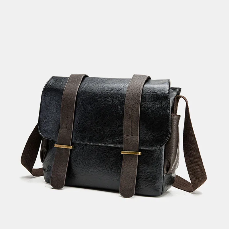 Bolsa mensageiro masculina estilingue sacos laterais essenciais para homem couro do plutônio luxo ombro menino horizontal mochila designer o novo homem