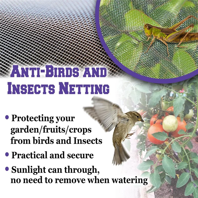 2025+ Mosquito Garden Bug Insect Netting Insect Barrier Bird Net Plant Protect Mesh