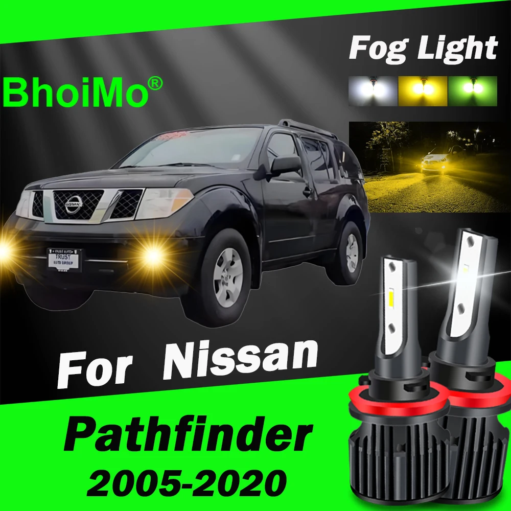 

BhoiMo For Nissan Pathfinder Front Fog Light Lamp Led Bulb 2005 2006 2007 2008 2009 2010 2011 2012 2013 2014 2015 2016 2017 2018