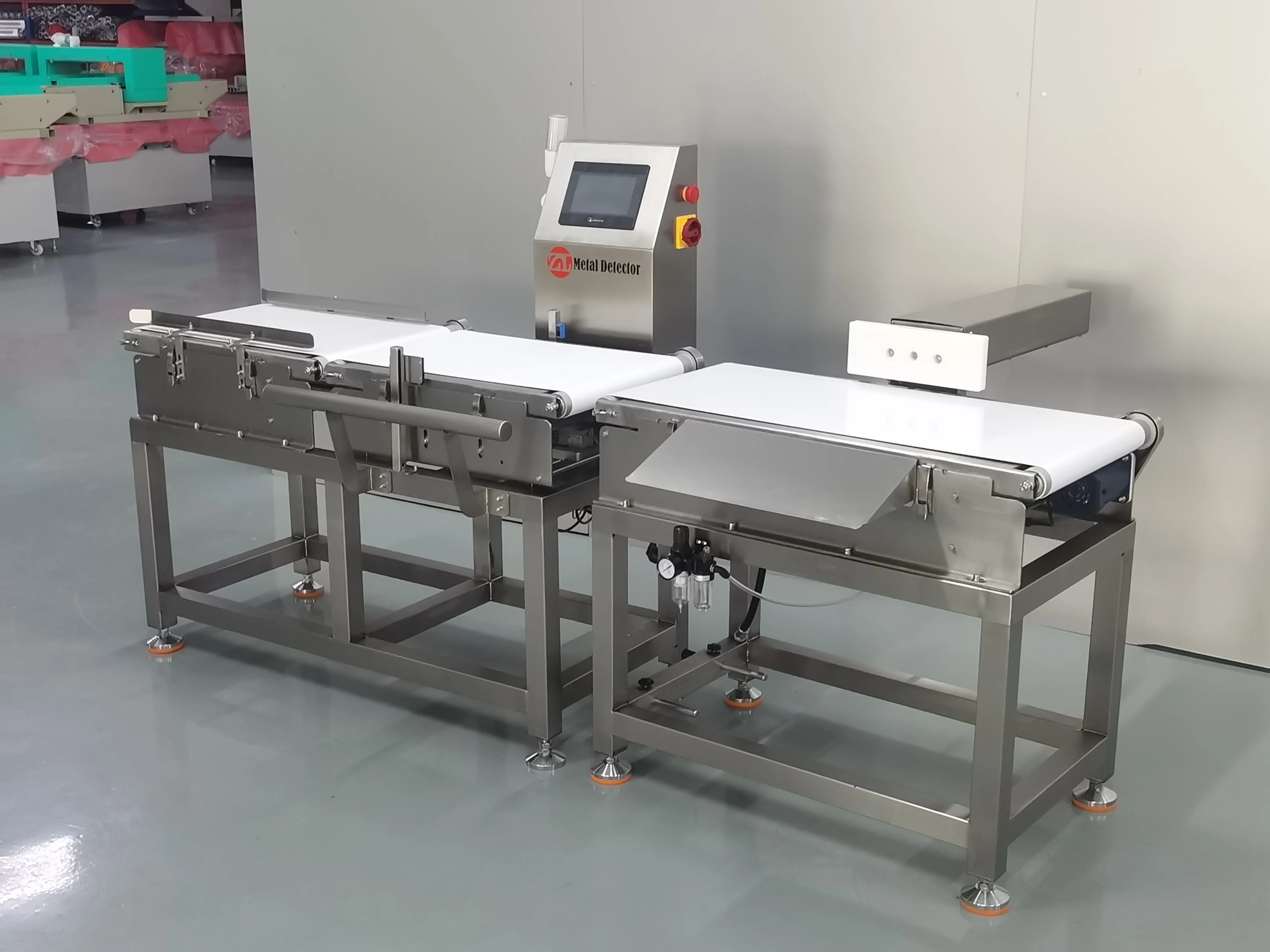 Máquina de pesaje de verificación de cinta transportadora para fábrica de alimentos