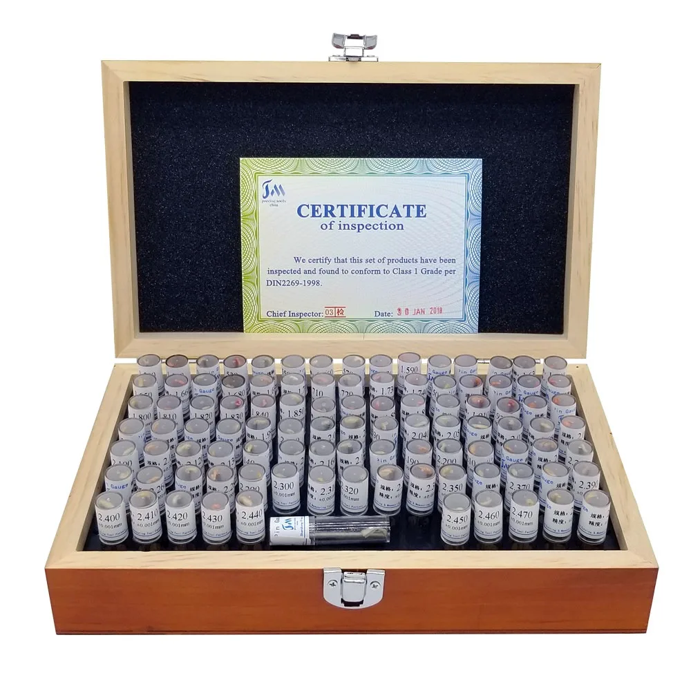 Steel Pin Gage Set 51/101pcs Metric Plug Gages for CNC Machining Precision Hole Diameter Inspection Tools 0.5-10mm