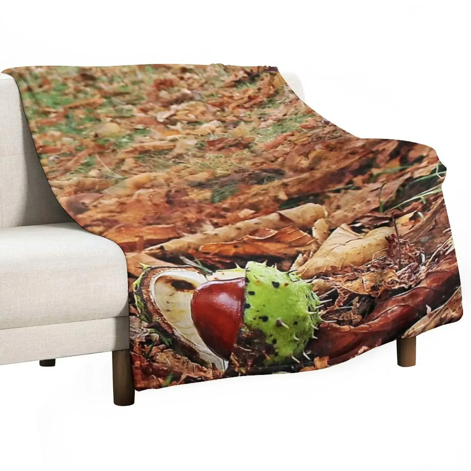 

conker Throw Blanket Furrys Plaid on the sofa christmas gifts Fashion Sofas Blankets