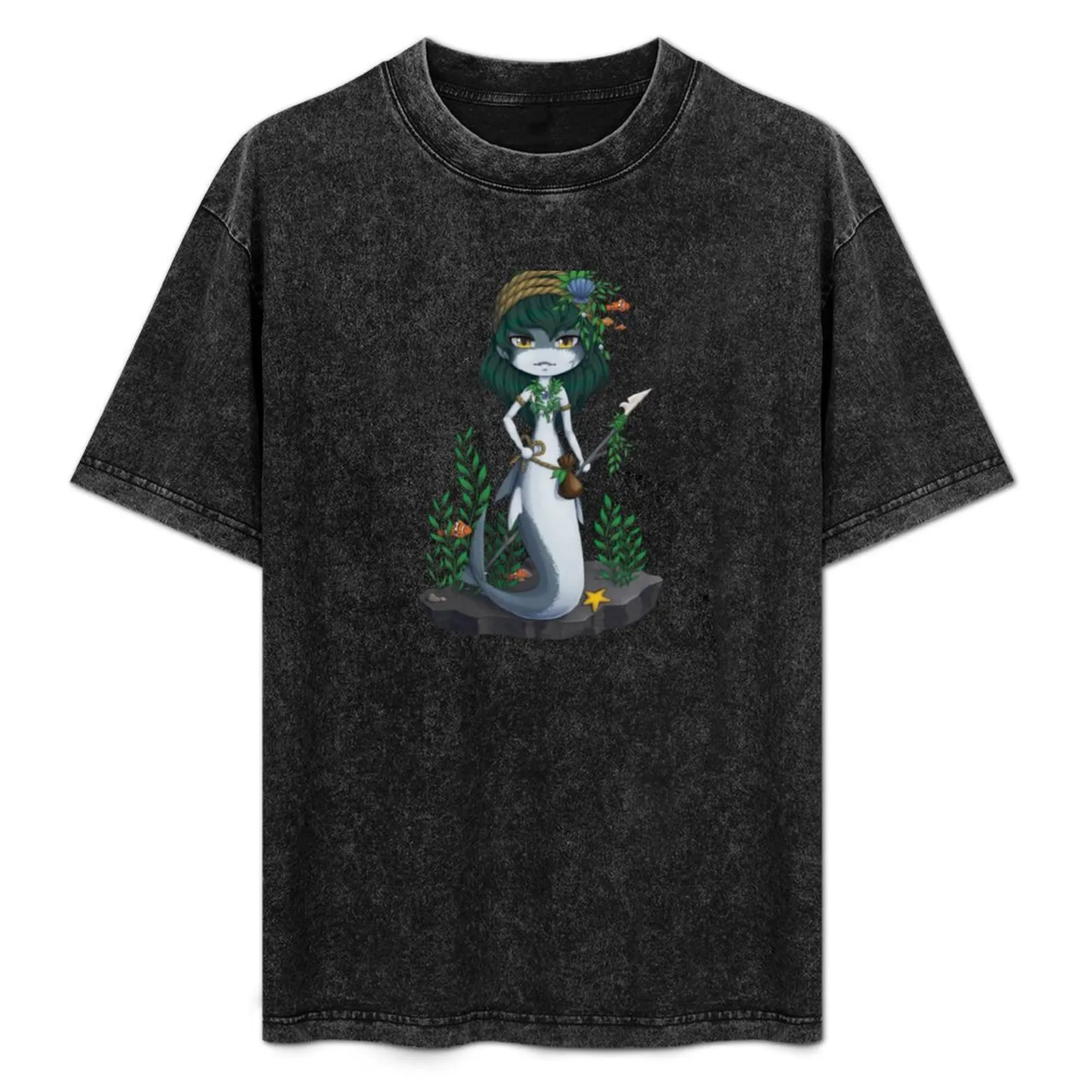 

Shark mermaid gatherer T-Shirt man t shirt blanks luxury designer T-shirt men