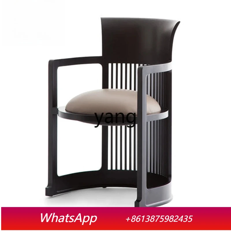 

LTT New Chinese Special-Shaped Solid Wood Chair Modern Minimalist Backrest Armrest Combination Model Room Armchair Palace Chair