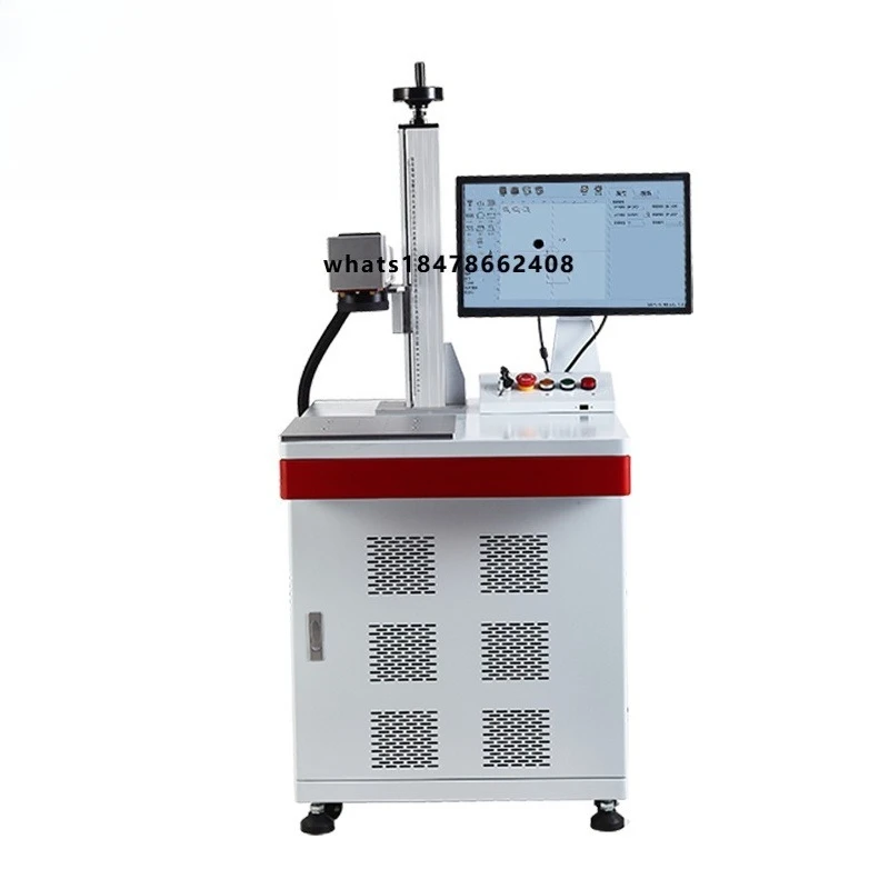 30W Desktop Fiber Marking Machine Metal Engraving Plastic Engraving Inkjet Printer Static Marking Machine