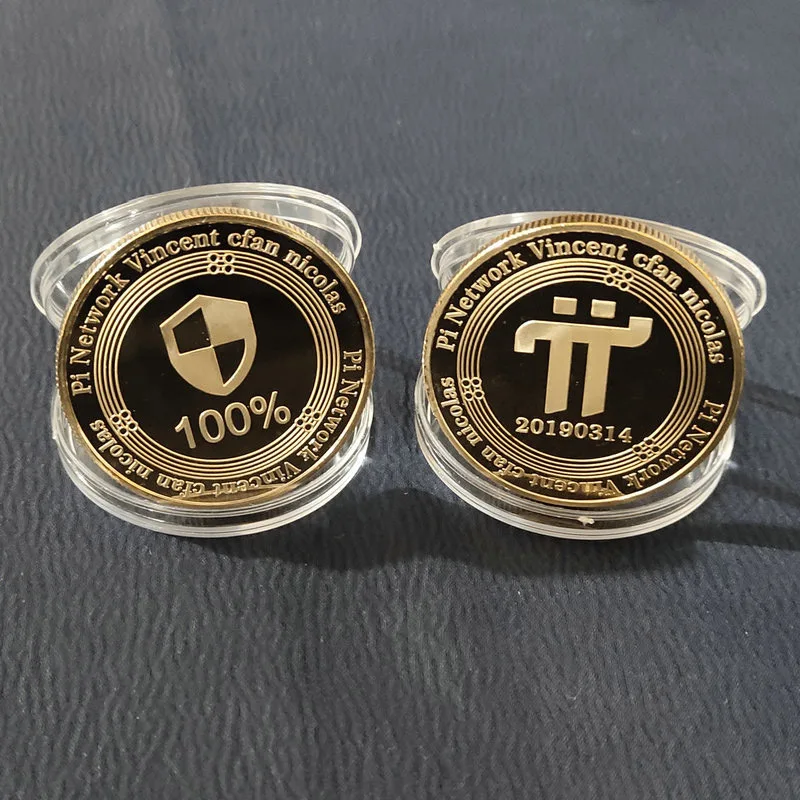 Gold Silver PI Virtual Non-currency Coins Metal Crafts XRP BTC Ripple Shiba Wow Doge Cryptocurrency Coin for Gift BIT Ethereum