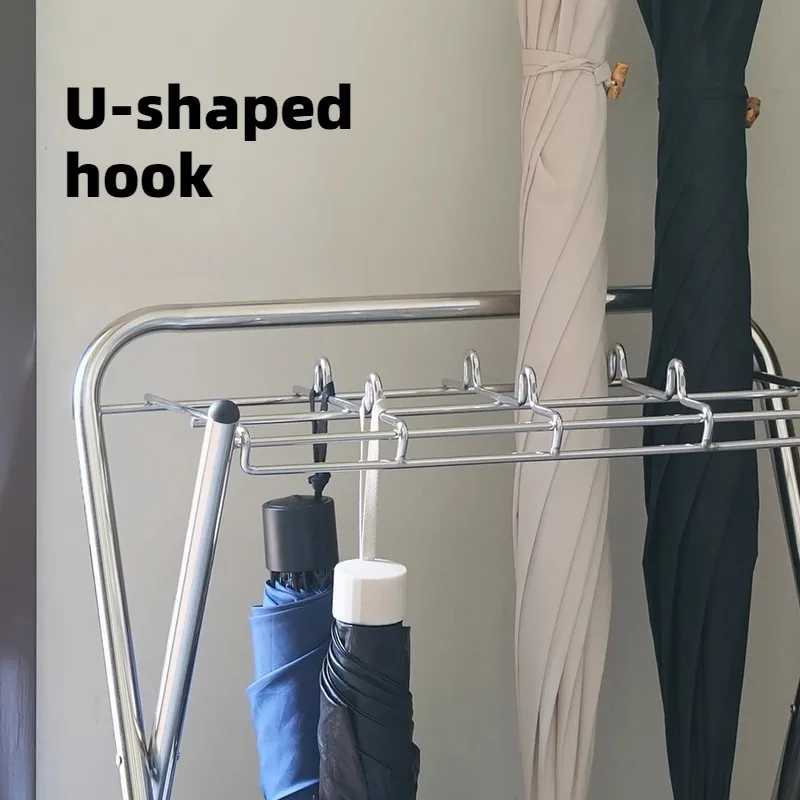Stainless Steel Foldable Umbrella Stands Small-sized Non-slip Grid Umbrella Stands Modern Simple High-quality Home Merchandises