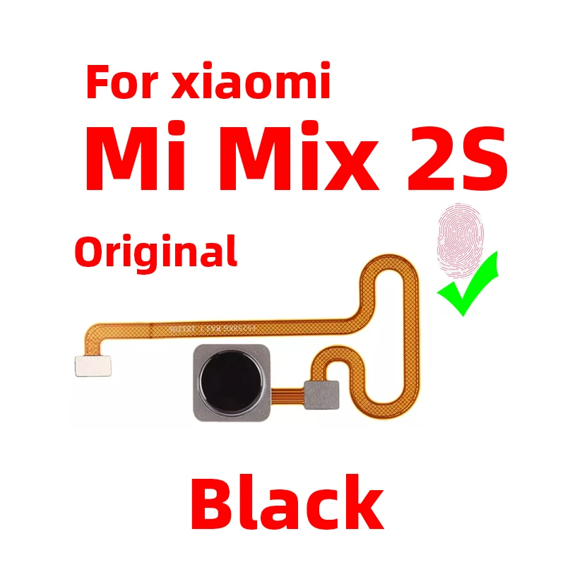 Ori For Xiaomi mi Mix 2S Fingerprint Sensor Scanner Touch ID Connect home button Flex Cable