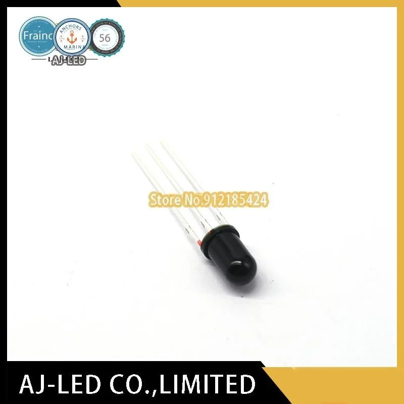 

20pcs/lot LF0038Q remote control integrated universal infrared receiver 38KHZ straw hat 5mm receiver tube round head cylinder