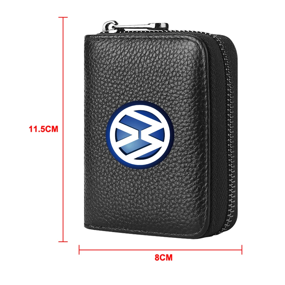 1pc Multifunction Travel Wallet Ticket ID card holder Organizer Cash Holder Bag For Volkswagen Golf 7 5 4 6 Mk4 VW Tiguan Mk7