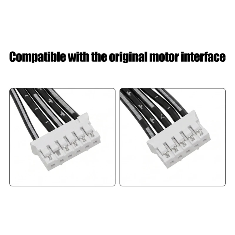 Routine Maintenance Replacement Cable for 3D Printer Motor Wiring, 202MM Black Insulated Wire Assembly with White End 896C