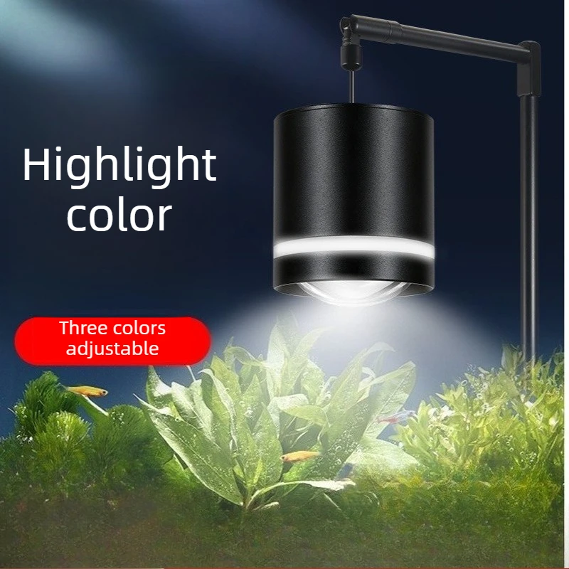 COB Full Spectrum Mini Downlight Special for Planted Tank Hanging Aquarium Lamp for Aquatic Plants Aquascape