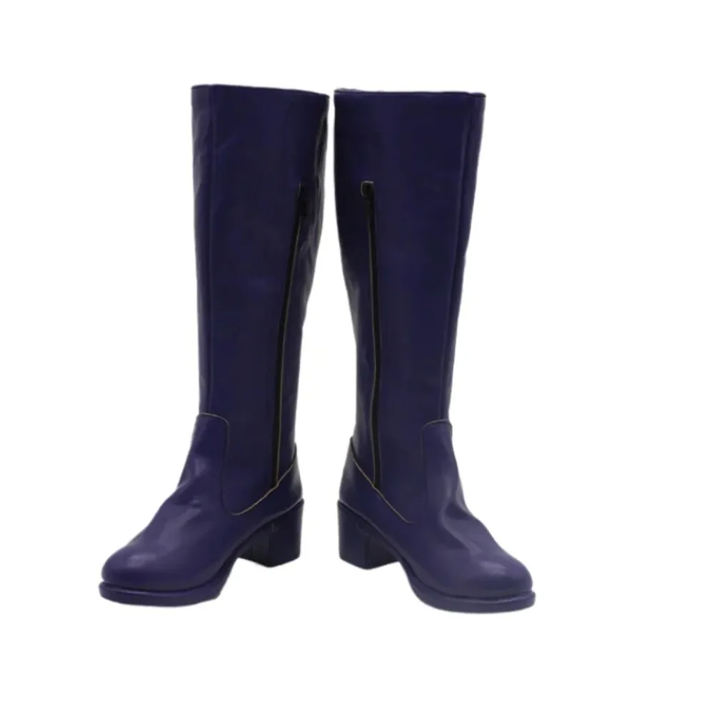 Chaussures de Cosplay du film animé KPOP Demon Hunters Mira, bottes longues noires KPOP Huntrix pour femmes et hommes, accessoire de fête de carnaval d'halloween