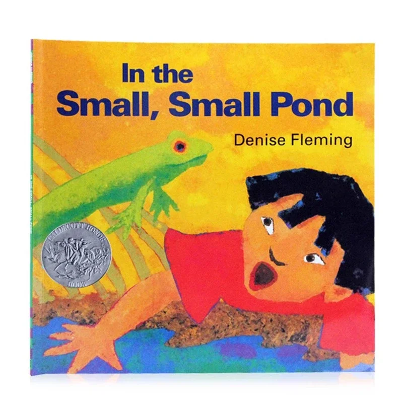 

В маленьком пруду Denise Fleming, детские книги для детей 1 2, 3, 4, английская книга, расходные книжки с картинками 9780805059830