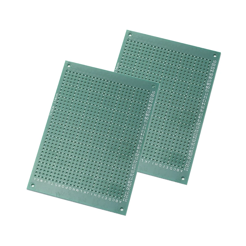 2 Stück 7x10cm 2,54mm Rastermaß Standardgröße für Elektronik-DIY-Projekte Universelle einseitige Leiterplatte – Detail 3